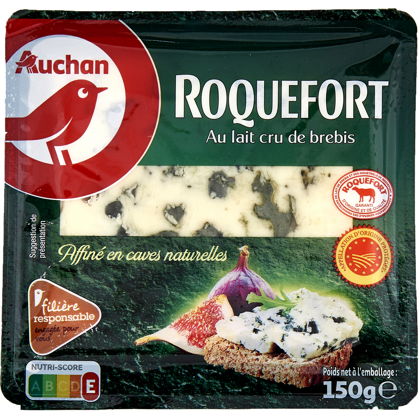 Auchan Kedvenc Roquefort juhsajt OEM 150 g