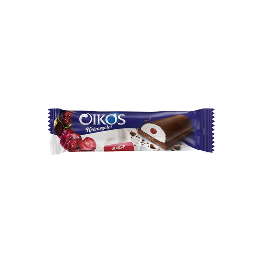 Danone Oikos krémszelet meggyes töltelékkel, kakaós bevonattal 27 g