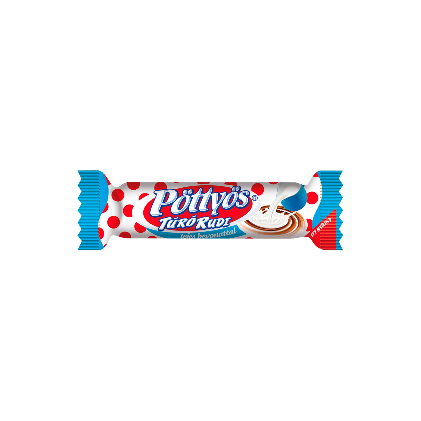 Pöttyös Túró Rudi natúr túródesszert tejes bevonattal 30 g