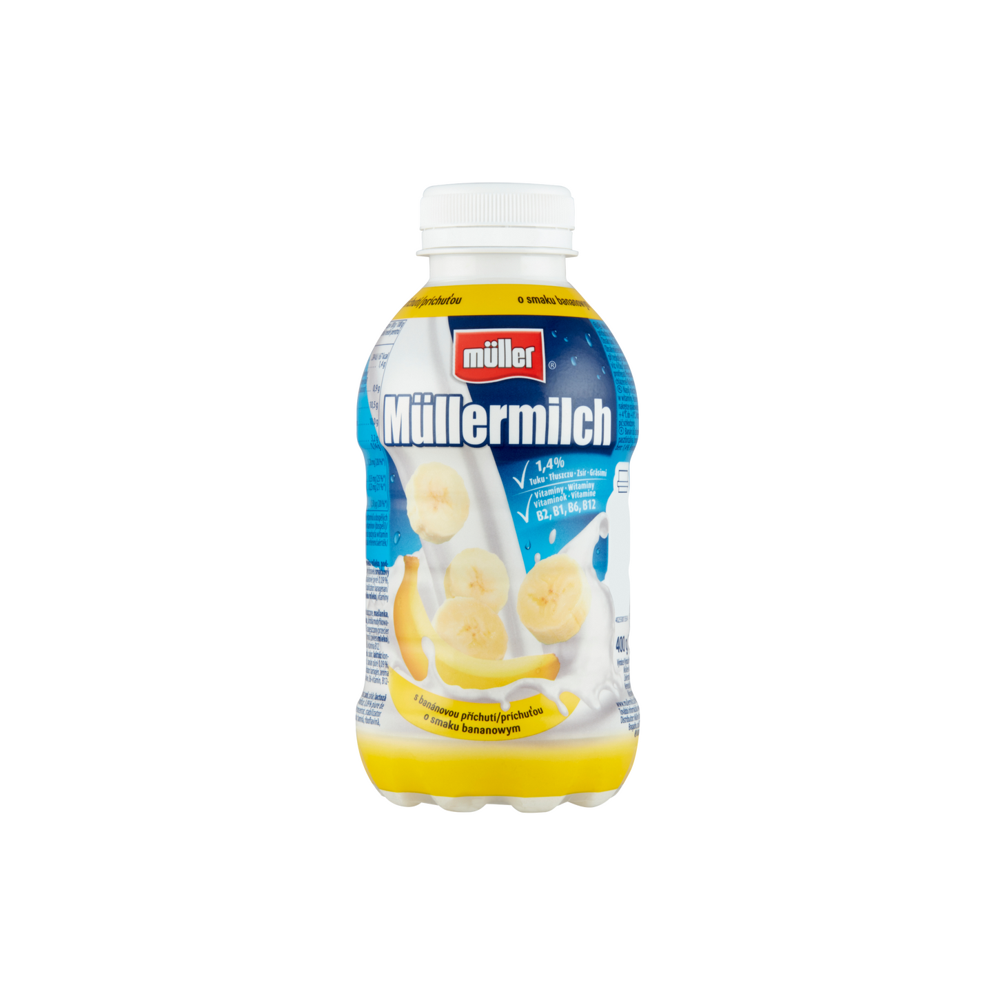 Müller Müllermilch banán ízű zsírszegény tejital 400 g