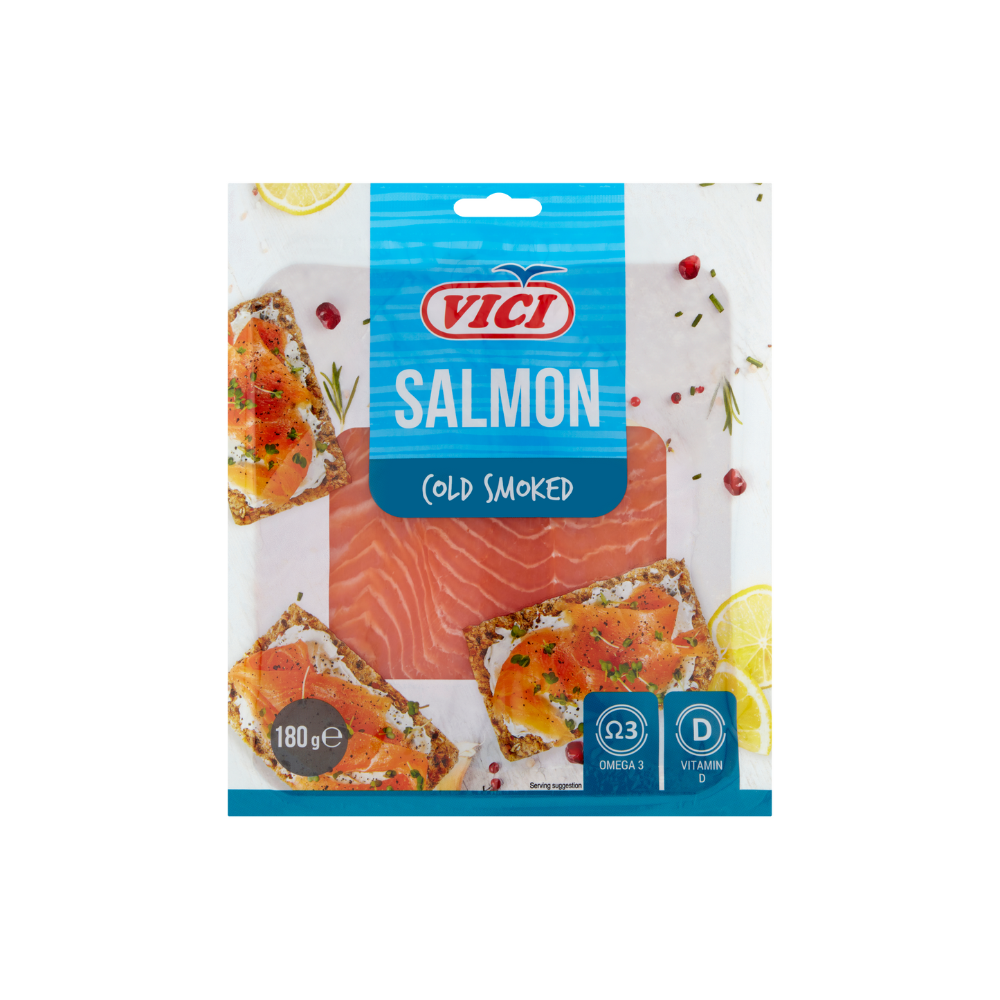 Vici füstölt szeletelt atlanti lazacfilé 180 g