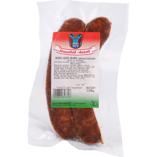 Bajomi csípős kolbász bükkfa füstöléssel 250 g