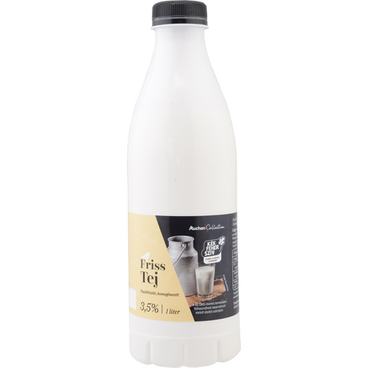 Auchan Collection Gazdától az asztalig Friss tej 3.5% 1 l
