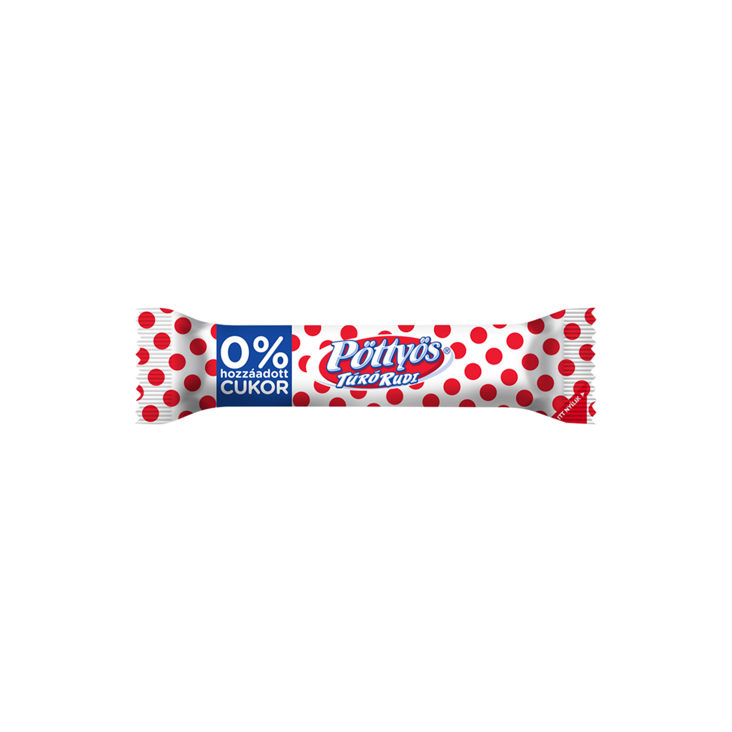 Pöttyös Túró Rudi desszertkészítmény kakaós étbevonattal, édesítőszerekkel 35 g