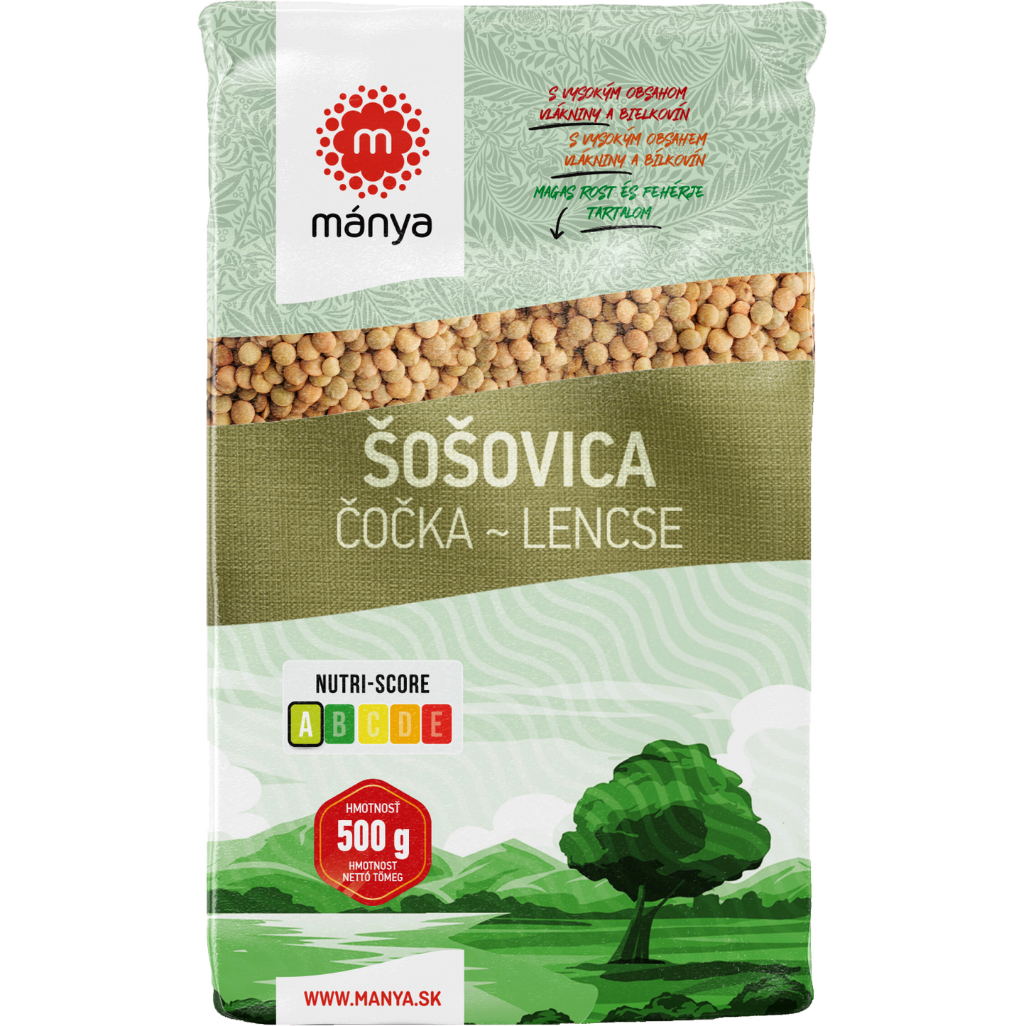 Mánya lencse 500 g