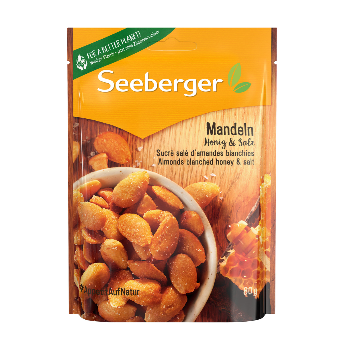Blansírozott, pirított mandula mézes,sós 80g