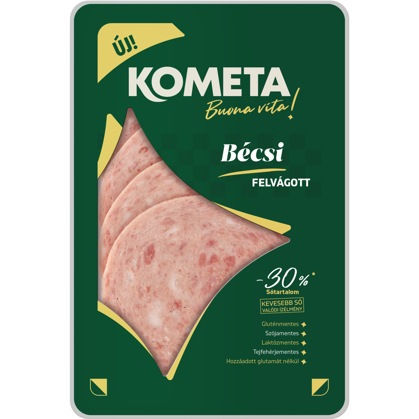 Kometa Útravaló szeletelt bécsi felvágott 12 szelet 125 g
