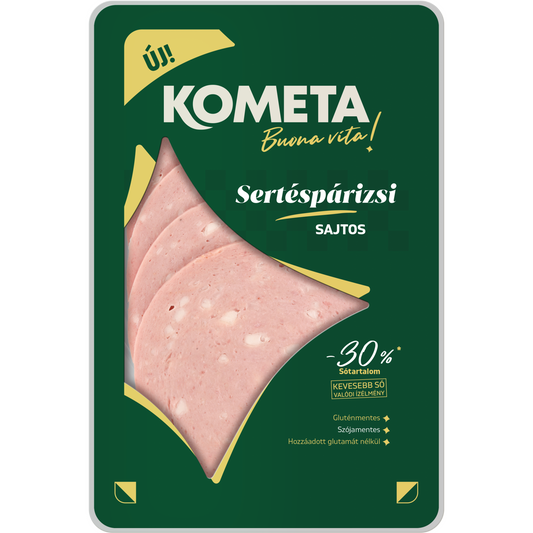Kometa Útravaló szeletelt sajtos sertéspárizsi 8 szelet 125 g