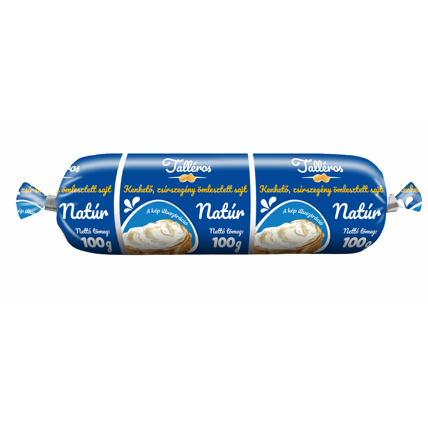 Talléros natúr, kenhető, zsírszegény ömlesztett sajt 100 g