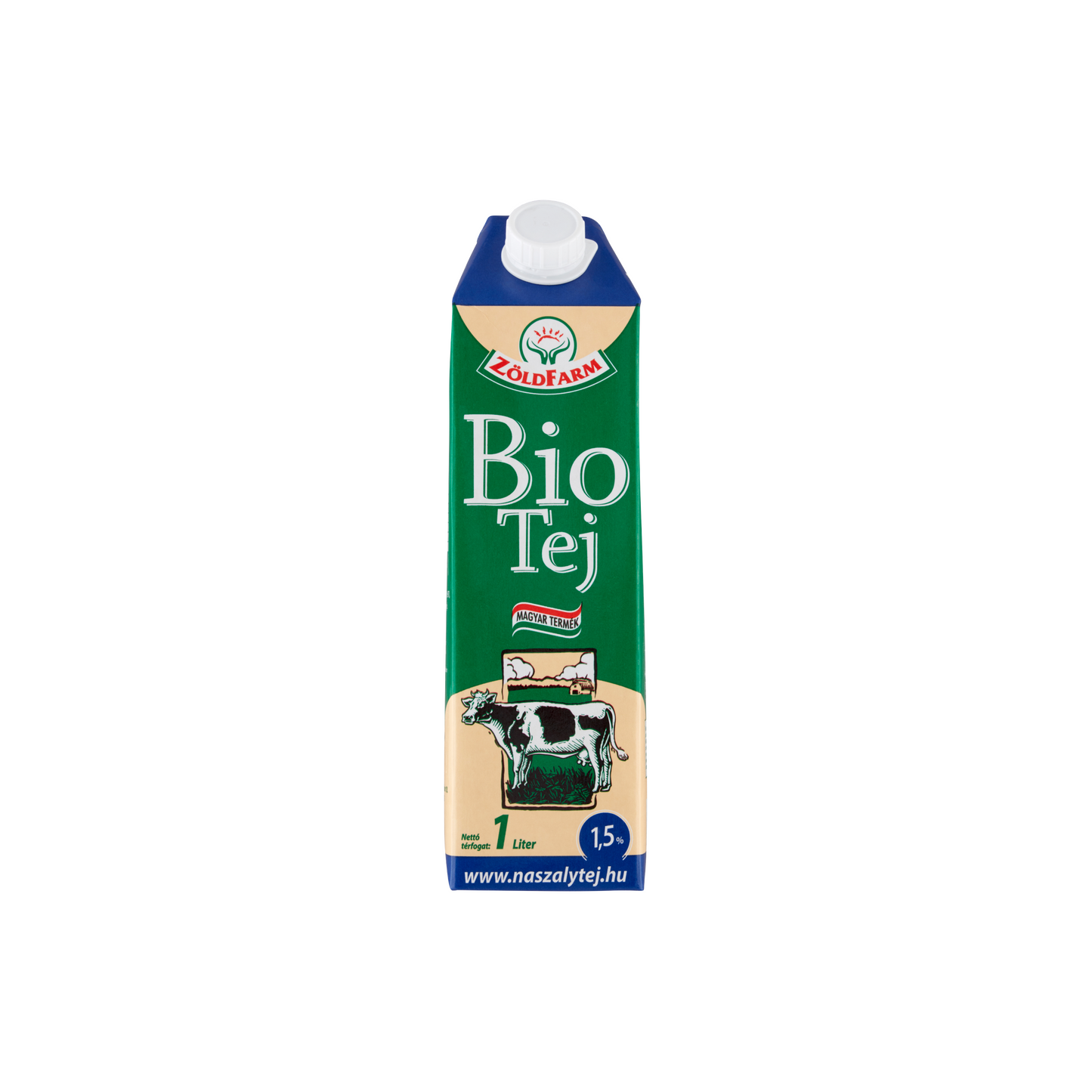 Zöldfarm Bio UHT zsírszegény tej 1,5% 1 l