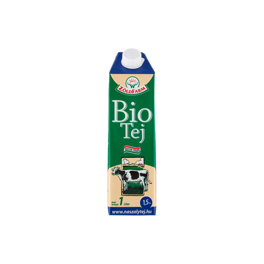Zöldfarm Bio UHT zsírszegény tej 1,5% 1 l