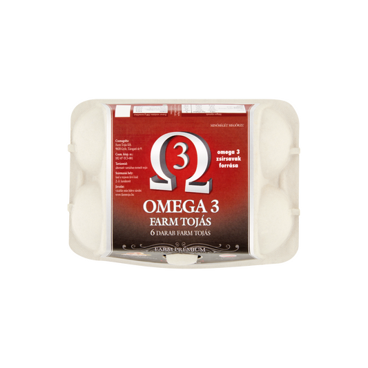 Farm Tojás Prémium Omega 3 tojás M 6 db