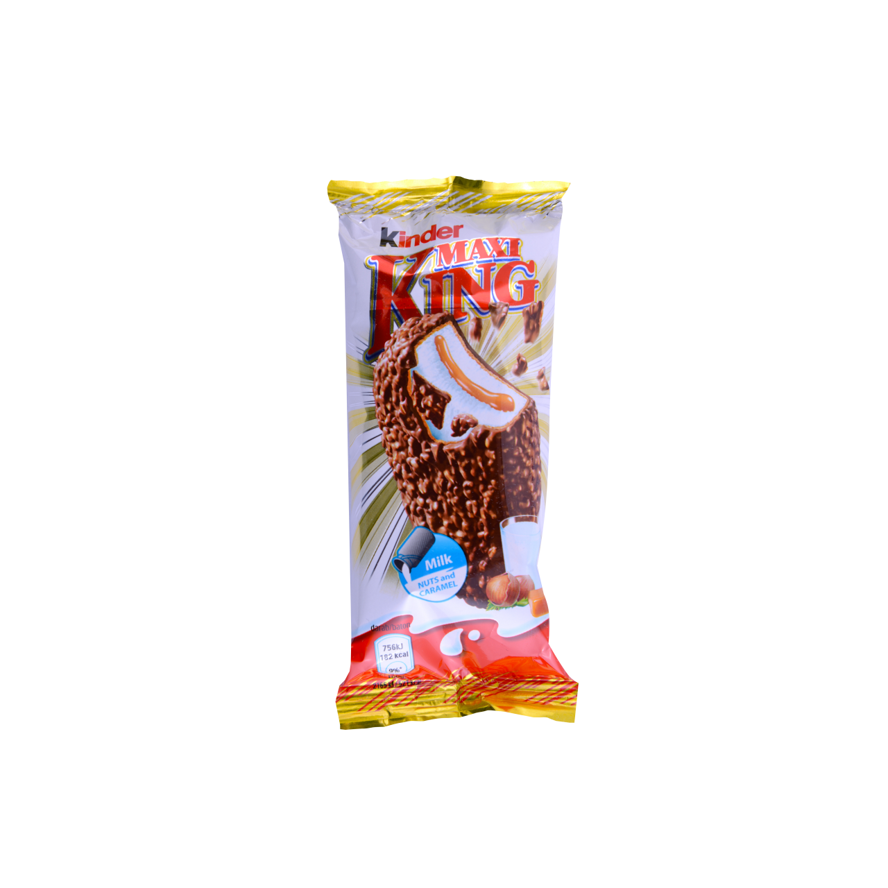 Kinder Maxi King lágy karamellás és tejes krémmel töltött ostya 35 g