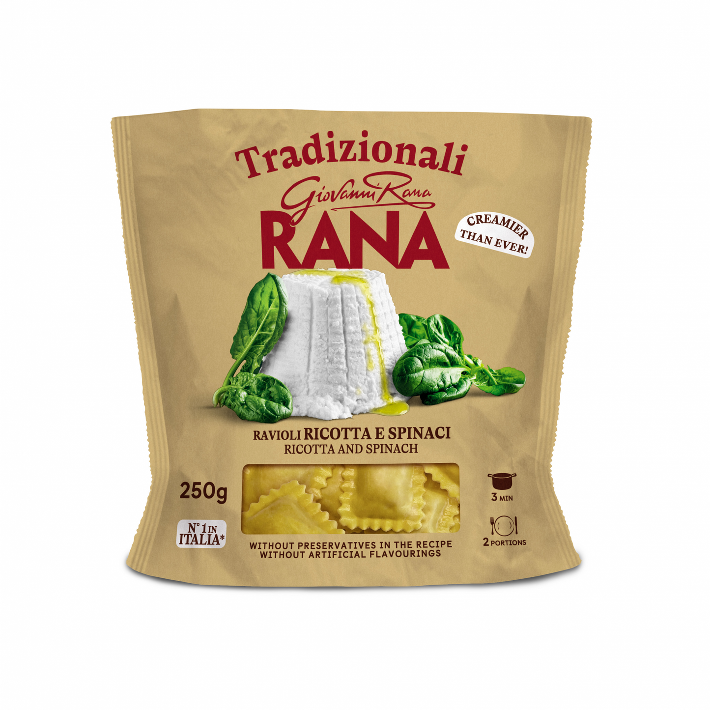 Giovanni Rana friss tojásos tészta ricottás és spenótos töltelékkel 250 g