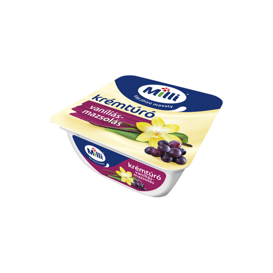 Milli vaníliás-mazsolás krémtúró 90 g